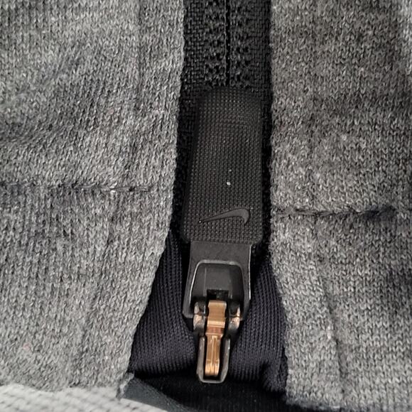 NIKE Dri-Fit Training Zip Hoodie M/L 22x28 Swoosh Embroidered Tech-Fleece - Picture 14 of 16